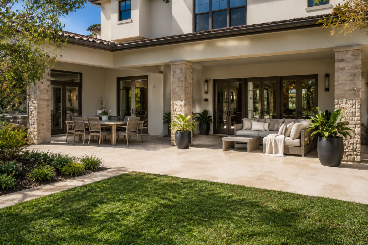 Navarro patio refresh before and after